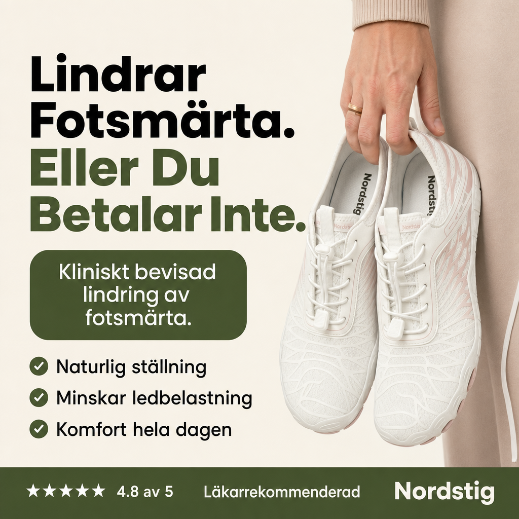 Nordstig Aktiv - Barfotaskor mot Fot & Ryggsmärta